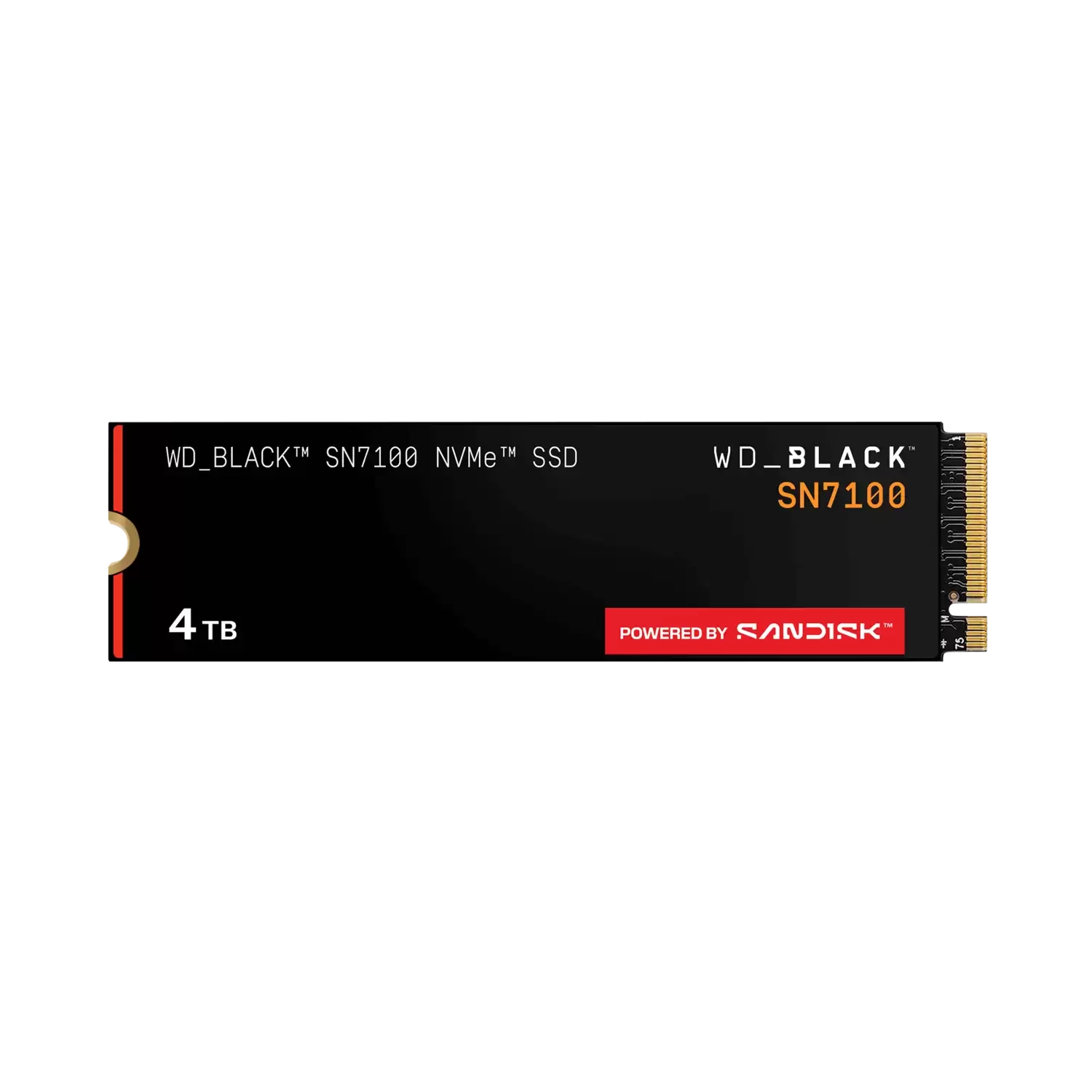 [WDSSD400T4X0E] Disco Interno SSD WD Black SN7100 4TB M.2 2280 NVMe PCIe 4.0 7000MB/S