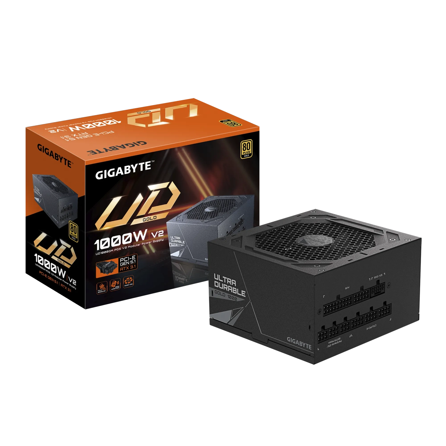 [GIGFUE100GMP2] Fuente Gigabyte Ud1000Gm Pg5 V2 80 Plus Gold Modul