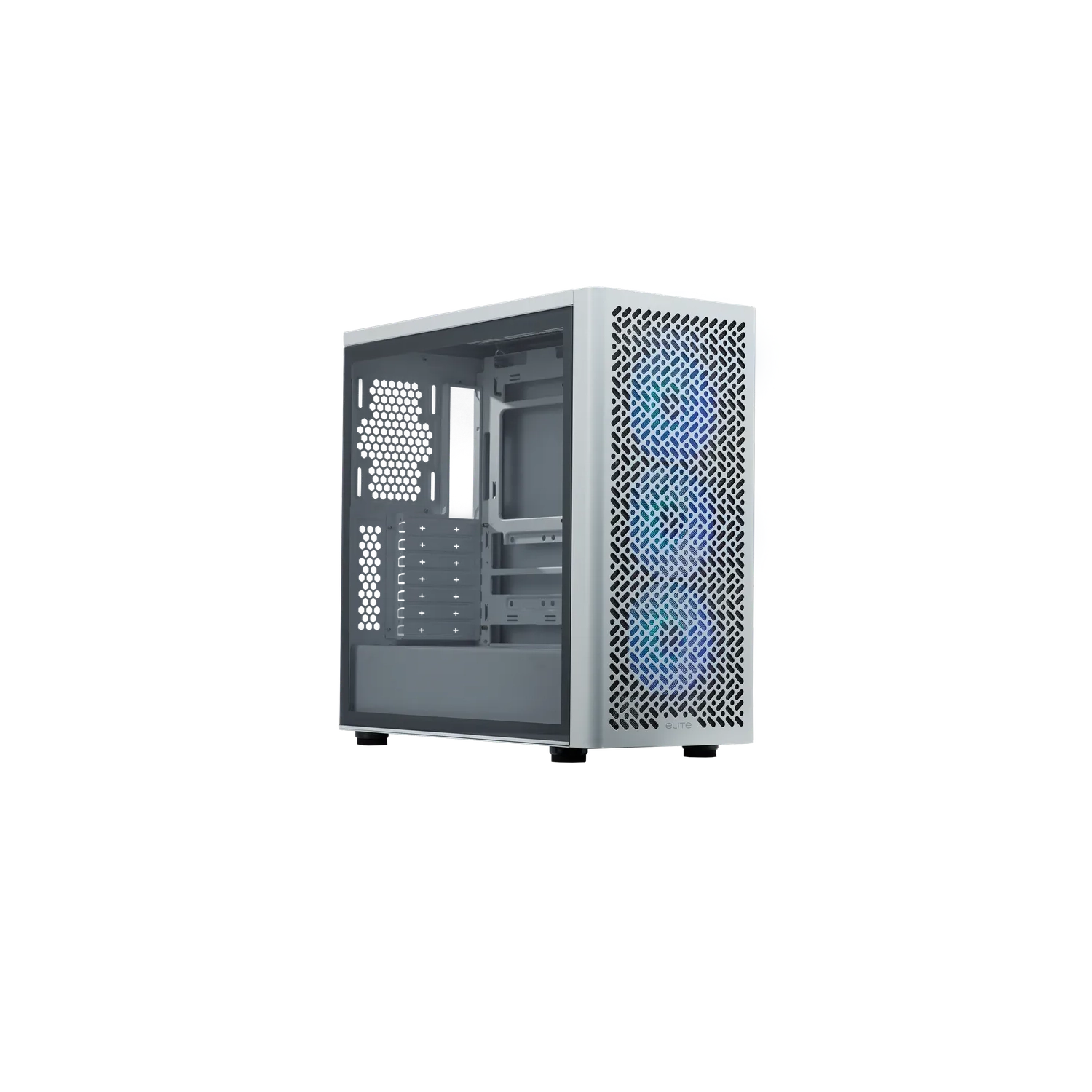 [CMGABE502WGNNS0] Gabinete Cooler Master Elite 502 Mid Tower 3 Fans Argb Tempered Glass White S/Fuente