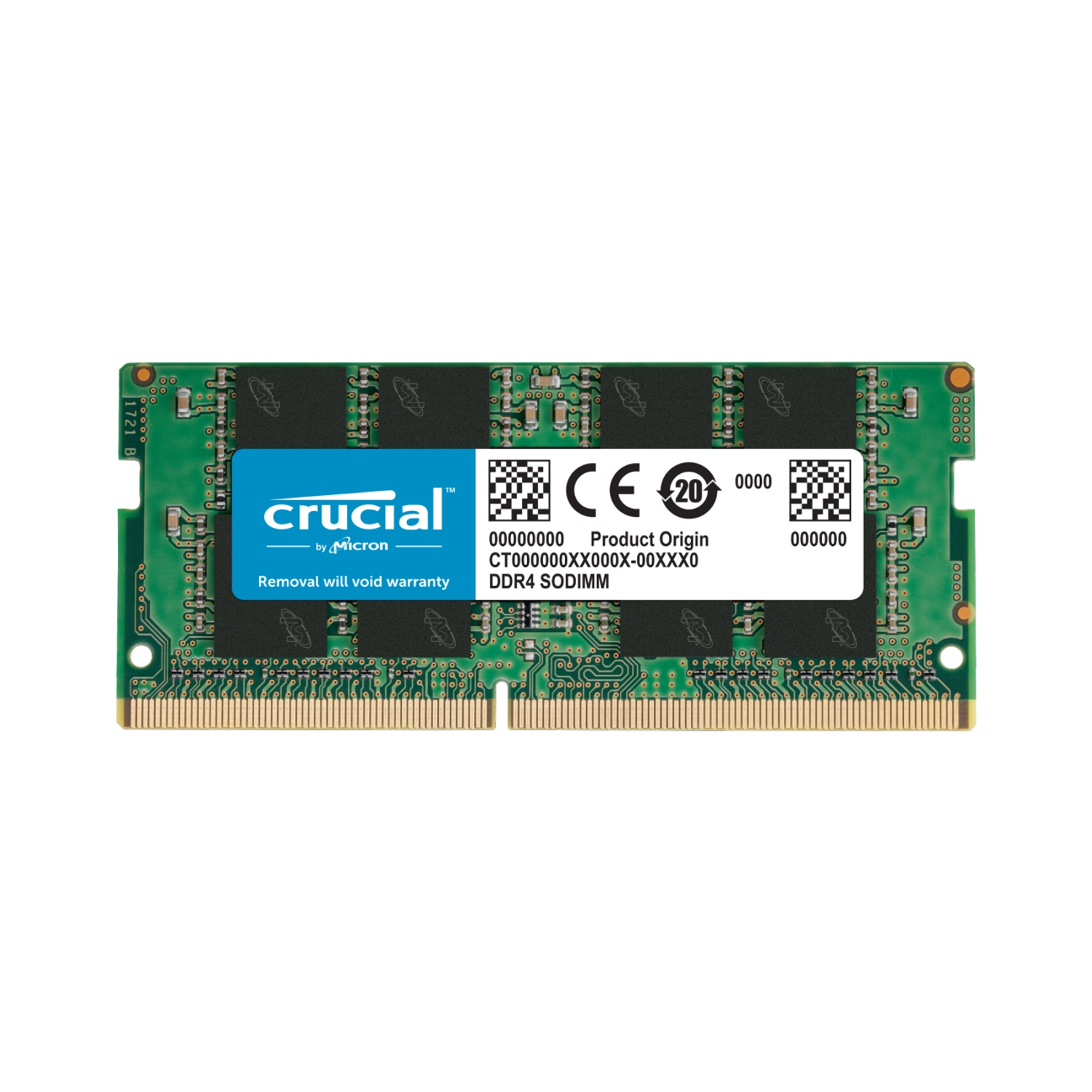 [CRUMEMCT8G4S32A] Memoria Ram Sodimm Crucial Ct 8Gb Ddr4 3200Mhz Cl19 1.20V Single Verde