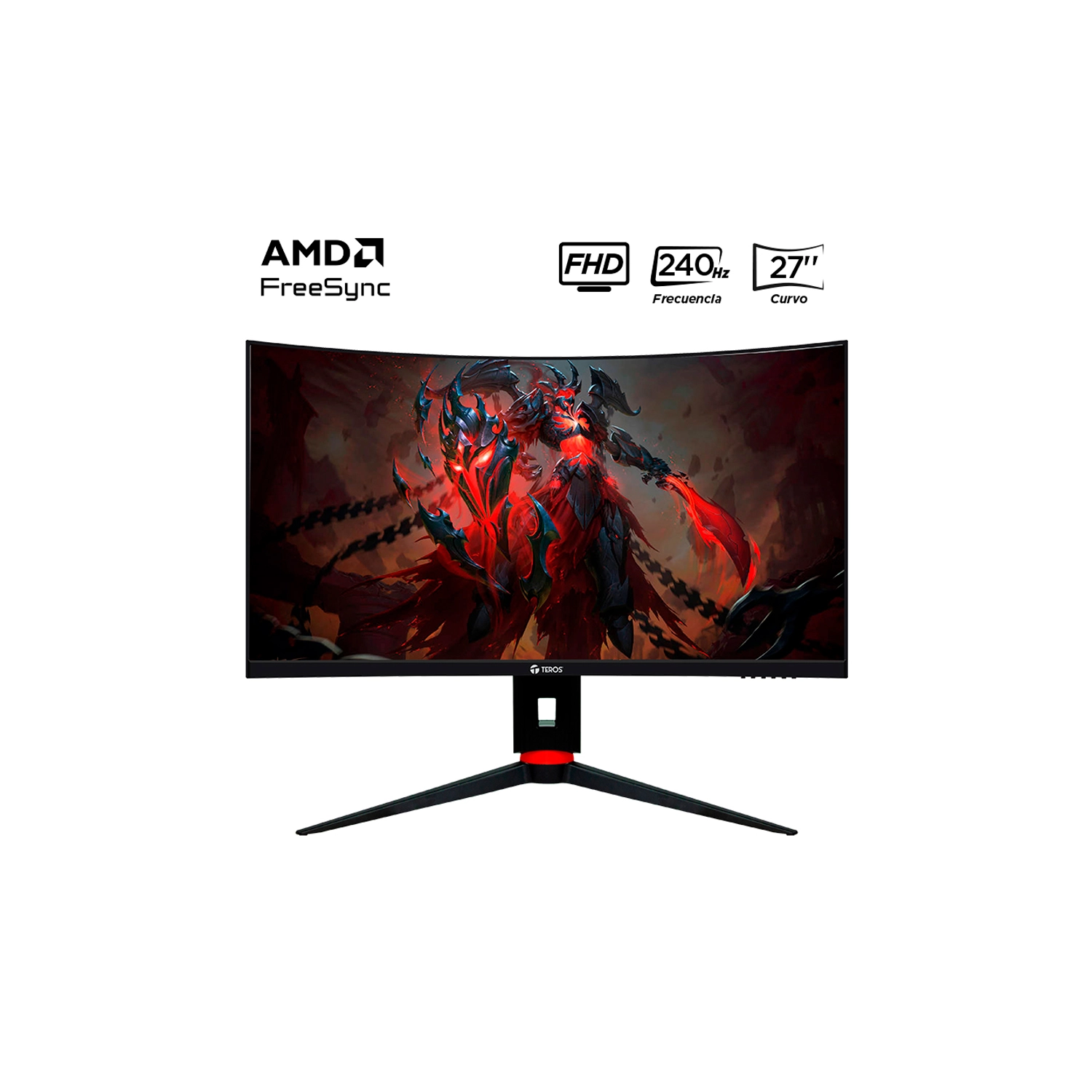 [TERMONTE-2764G] Monitor Teros Te-2764G Gaming 27" Curvo Va Fhd (1920 X 1080) 240Hz 1Ms