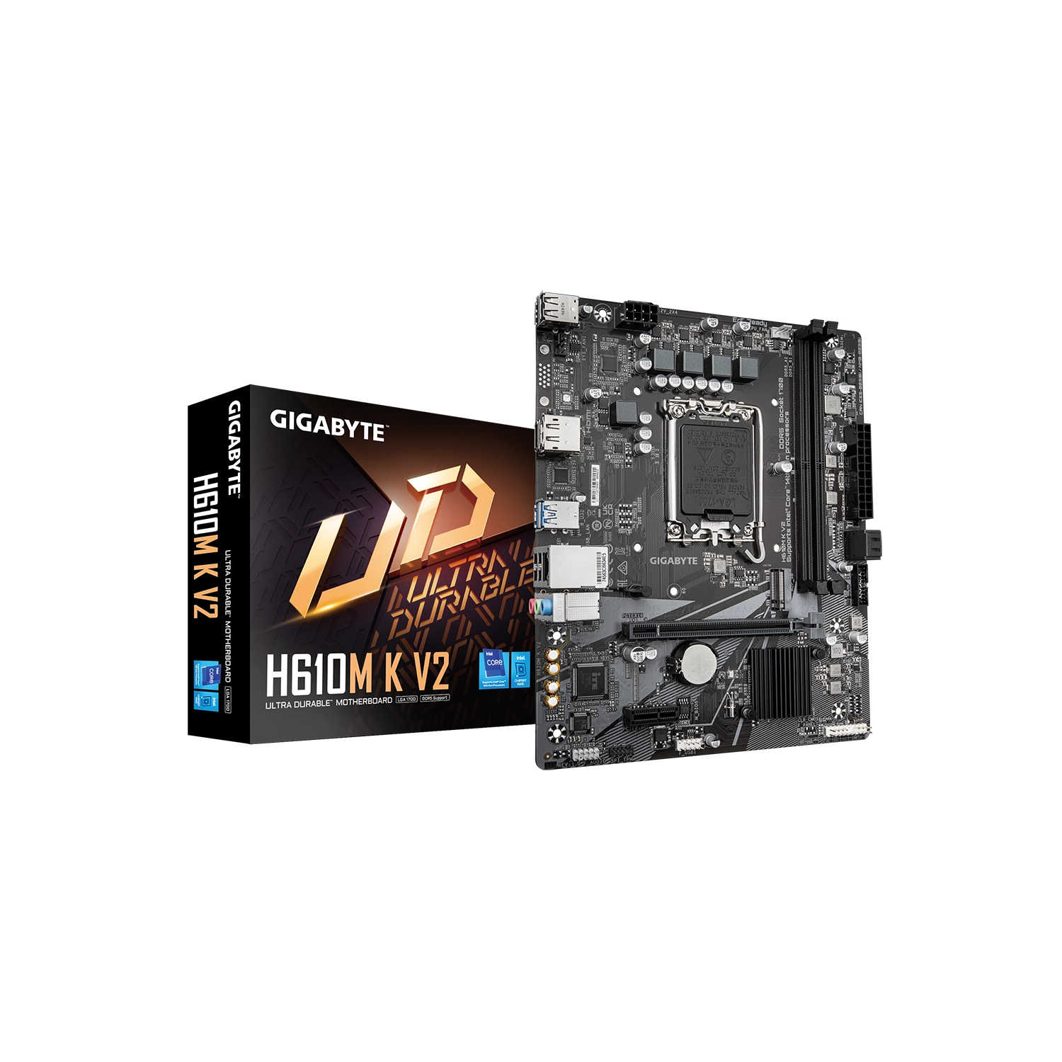[GIGMOTH610MKV2] Motherboard Gigabyte H610M K V2 Lga1700 Ddr5