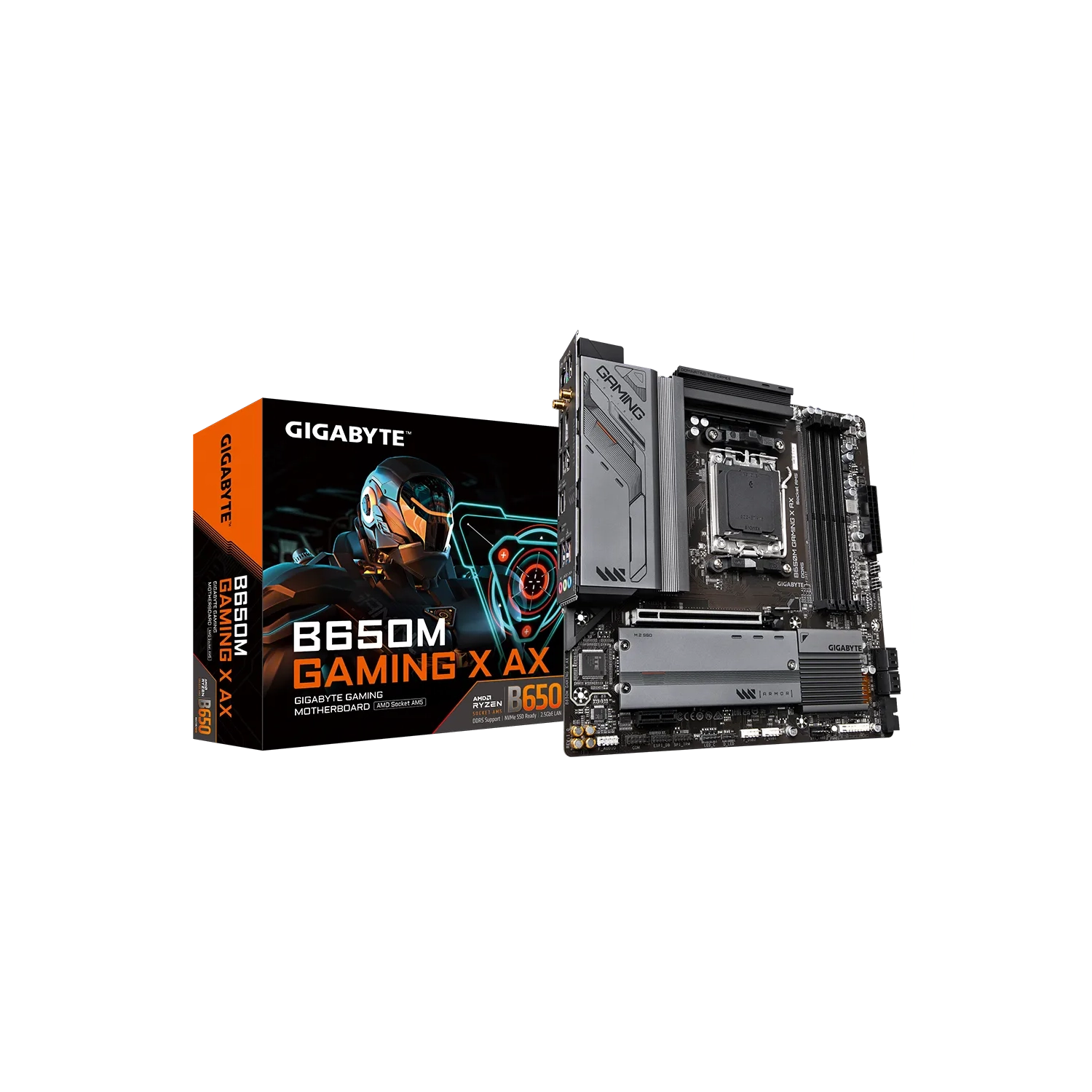 [GIGMOTB650MGXA] Motherboard (Am5) Gigabyte B650M Gaming X Ax