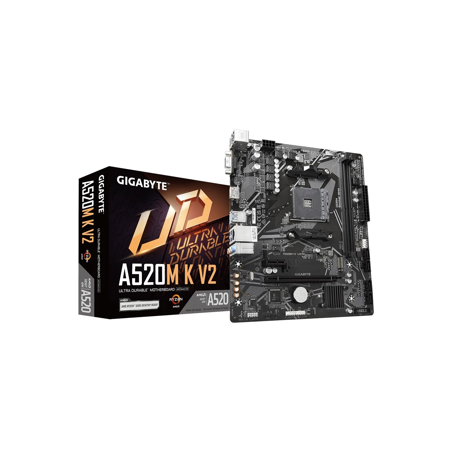[GIGMOTA520MKV2] Motherboard Gigabyte A520M K V2 Am4 Ddr4