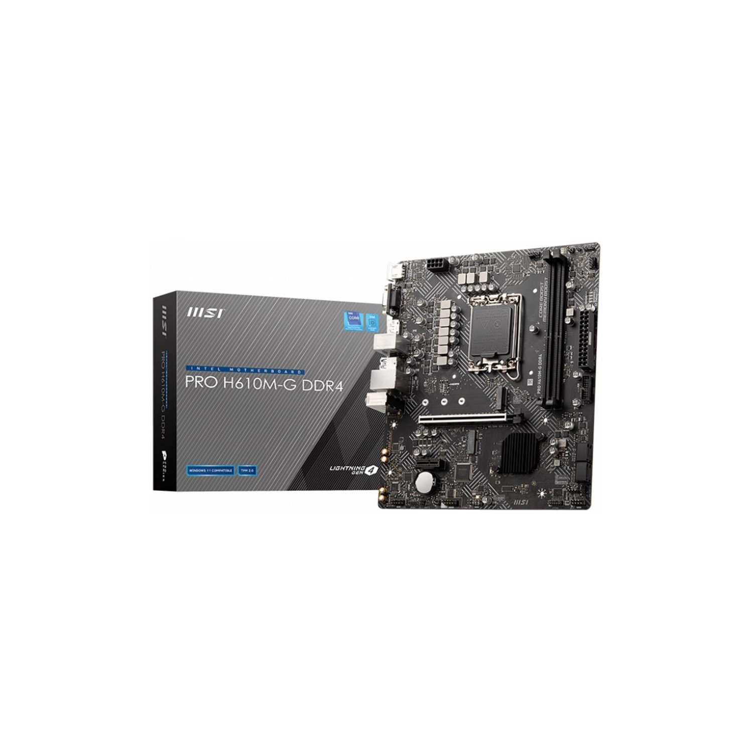 [MSIMOTH610MDDR4] Motherboard Msi Pro H610M-G Lga1700 Ddr4