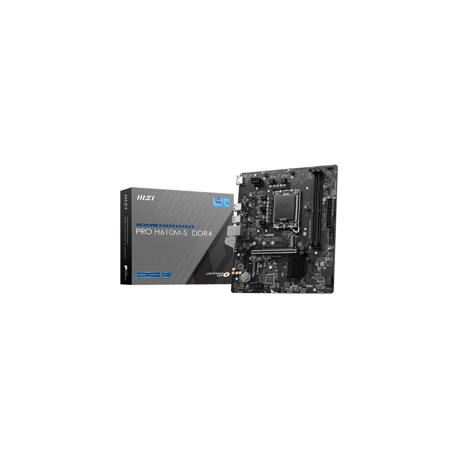 [MSIMOTH610-SDR4] Motherboard Msi Pro H610M-S Lga1700 Ddr4