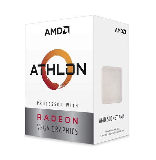 [AMDPROATH3000G] Procesador AMD ATHLON 3000G AM4 c/Radeon Vega 3