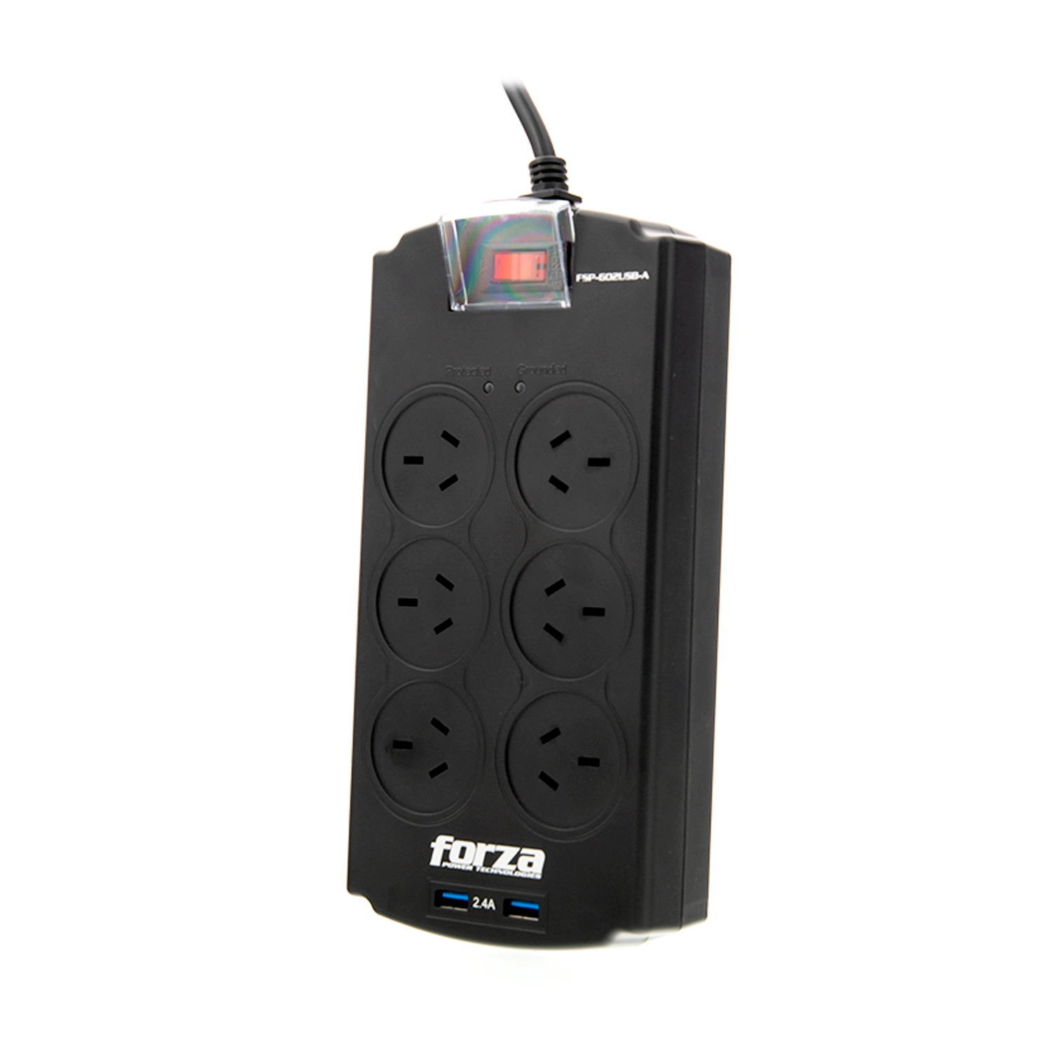 [FORPRO-602USBA] Protector Tensión Fsp Forza 2200W 6 Tomas