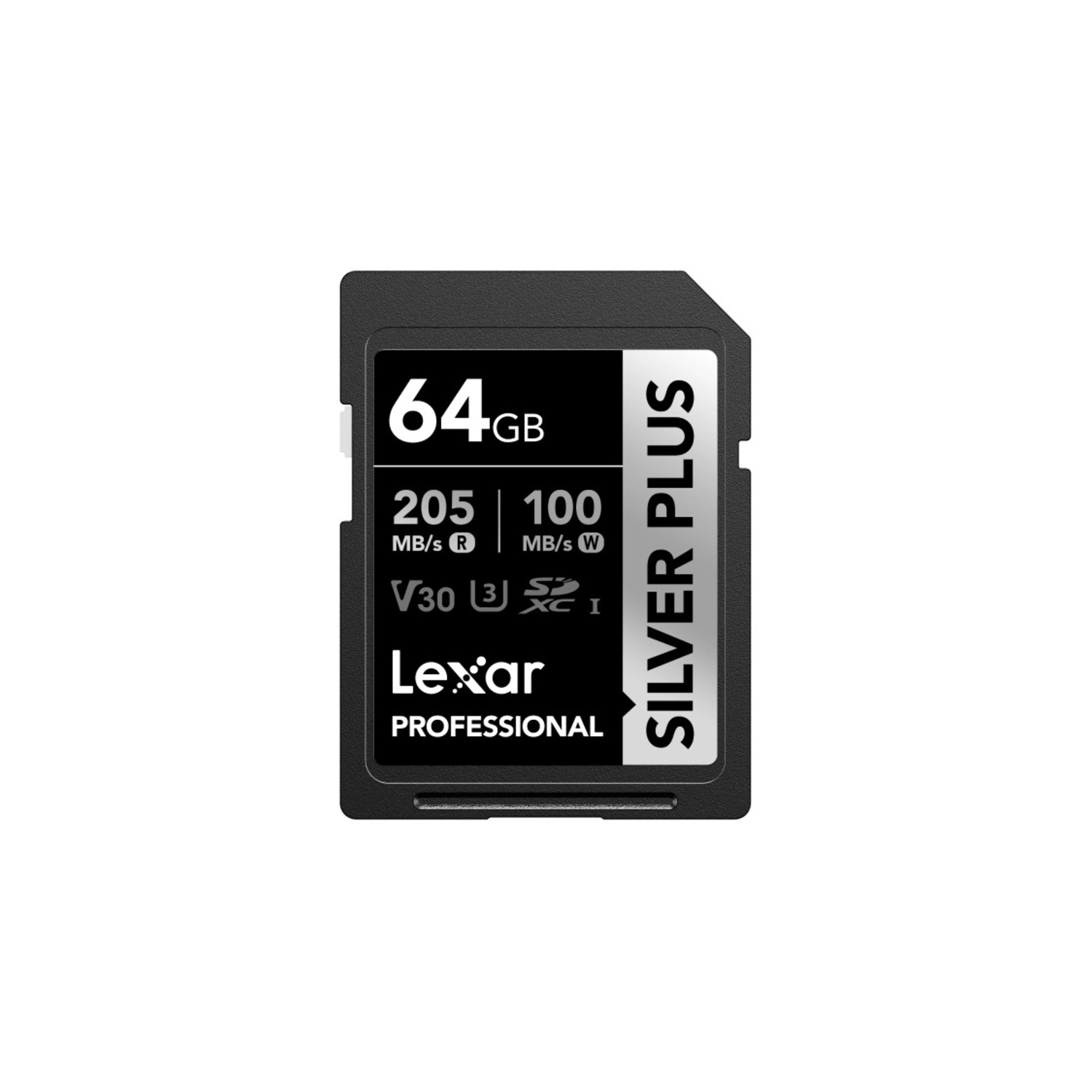 [LEXSDSPLUS64GBH] Tarjeta Silver Plus Sdxc Lexar 64Gb Uhs-I