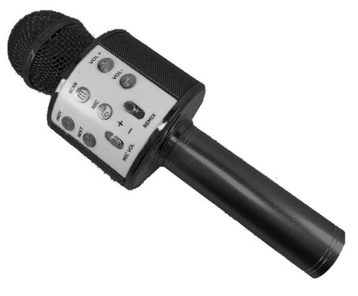 [11442] Only Micrófono Mod Ws-858 – Negro Karaoke Parlante Bluetooth