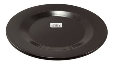 [1575] JOVIFEL - PLATO ENLOZADO PLAYO 23CM NEGRO