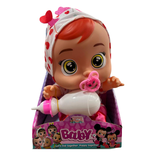 [11467] Muñeca Bebé Llorón Con Disfraz Mamadera y Chupete  Mapz-003 Zumo