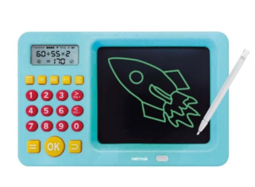 [11517] Netmak Nm-Pm103-B Pizarra Magica Con Juegos Matematicos Azul