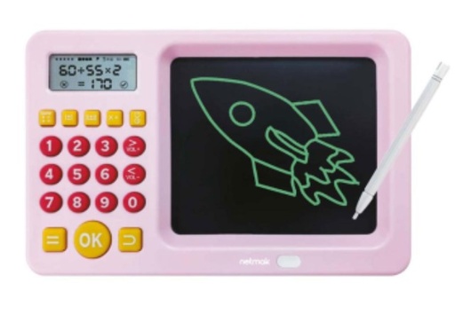 [11518] Netmak Nm-Pm103-P Pizarra Magica Con Juegos Matematicos Rosa