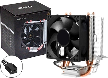 [11551] COOLER NETMAK NM-Q90 90MM 2100RPM TDP 100W COMPATIBLE CON INTEL AMD