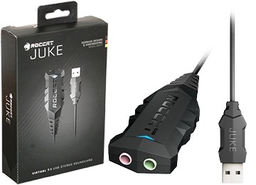 [11567] Placa De Sonido Usb Roccat Juke Virtual 7.1 Plus Usb Stereo Gamer Gaming
