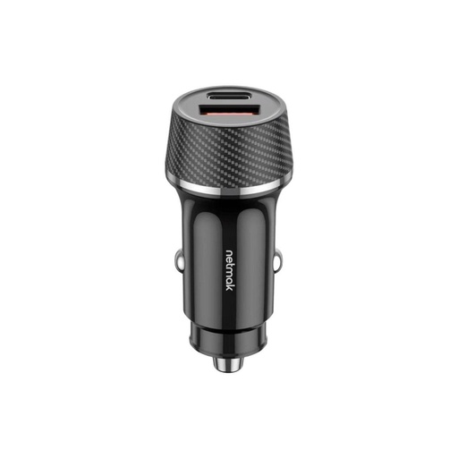 [11620] Netmak Nm-Ucc14 Cargador 12V Doble P/Auto 48W C/Cable Tipo C