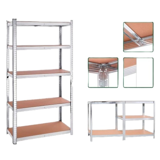 [11615] Jadever Rack Estantes De Almacenamiento Ajustable 5 Niveles 90X40X180 - Jdts1A94