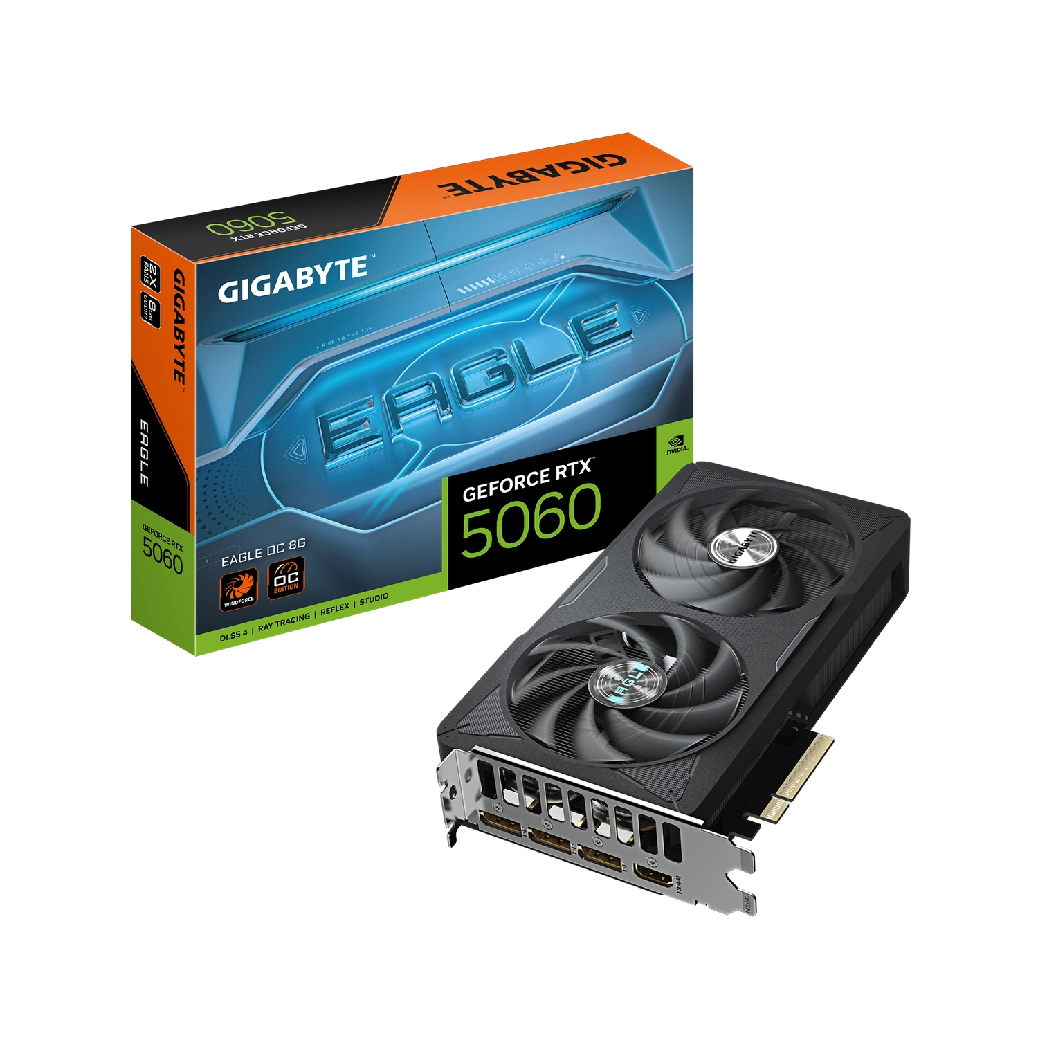 [GIGPDV506EOC8] Placa de Video GIGABYTE GeForce RTX 5060 EAGLE OC 8G