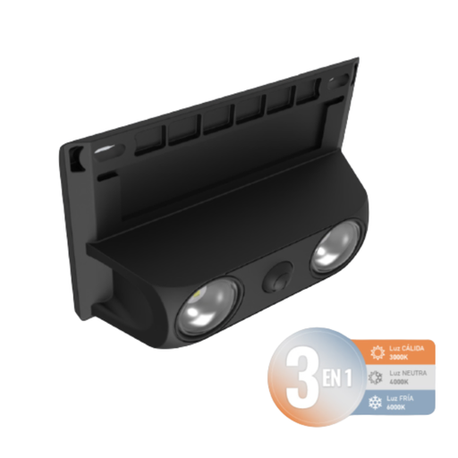 [11629] Trefi Aplique Solar 1W Exterior 3 Intensidades 80Lm Ip65 Con Sensor Nocturno 