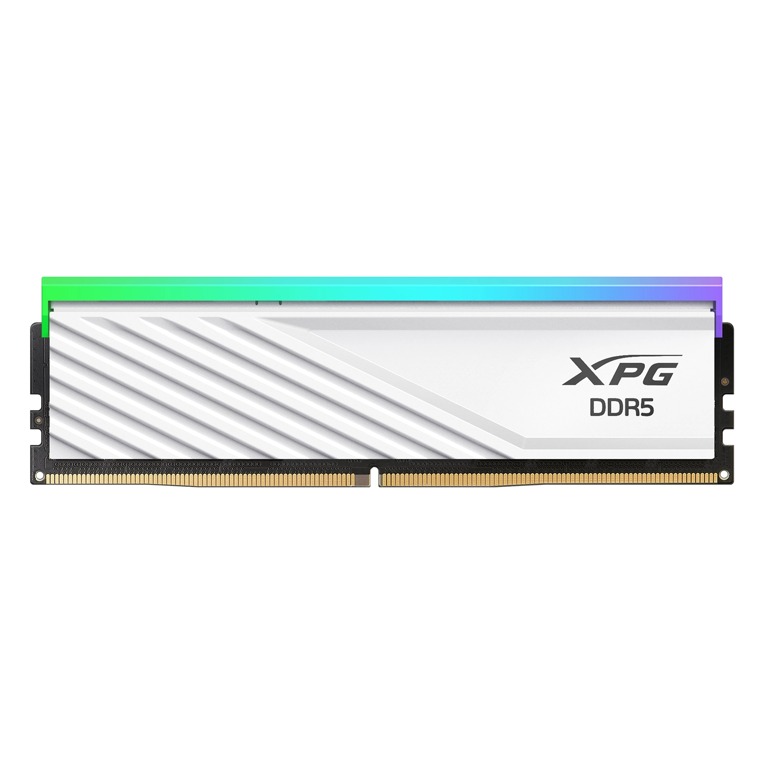 [ADAMEM600016GWR] Memoria Ram Udimm Adata Xpg 16Gb Ddr5 6000 White Rgb Cl48 1.1V