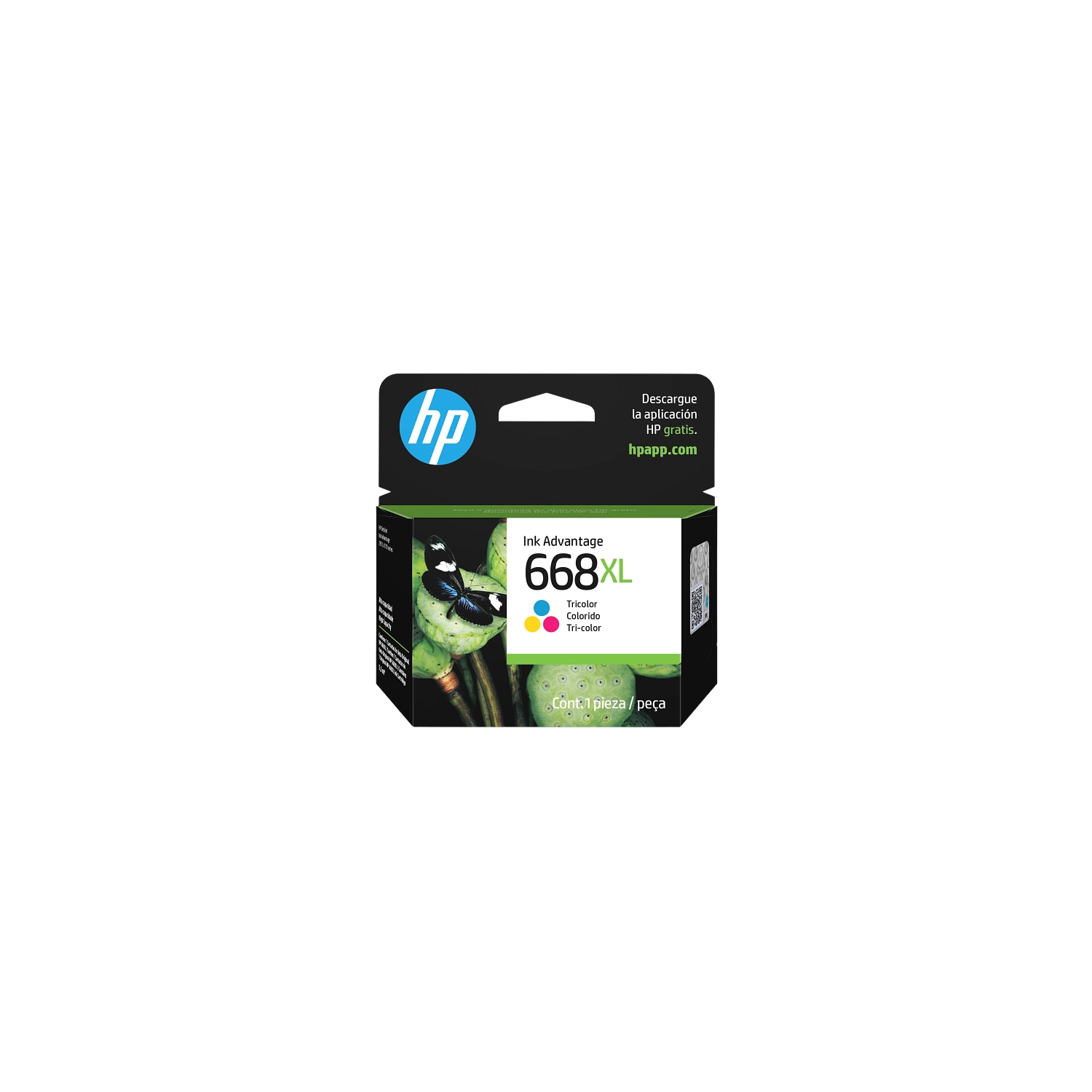 [HP-7FP38VL] Cartucho De Tinta Hp 668Xl Color Alto Rendimiento