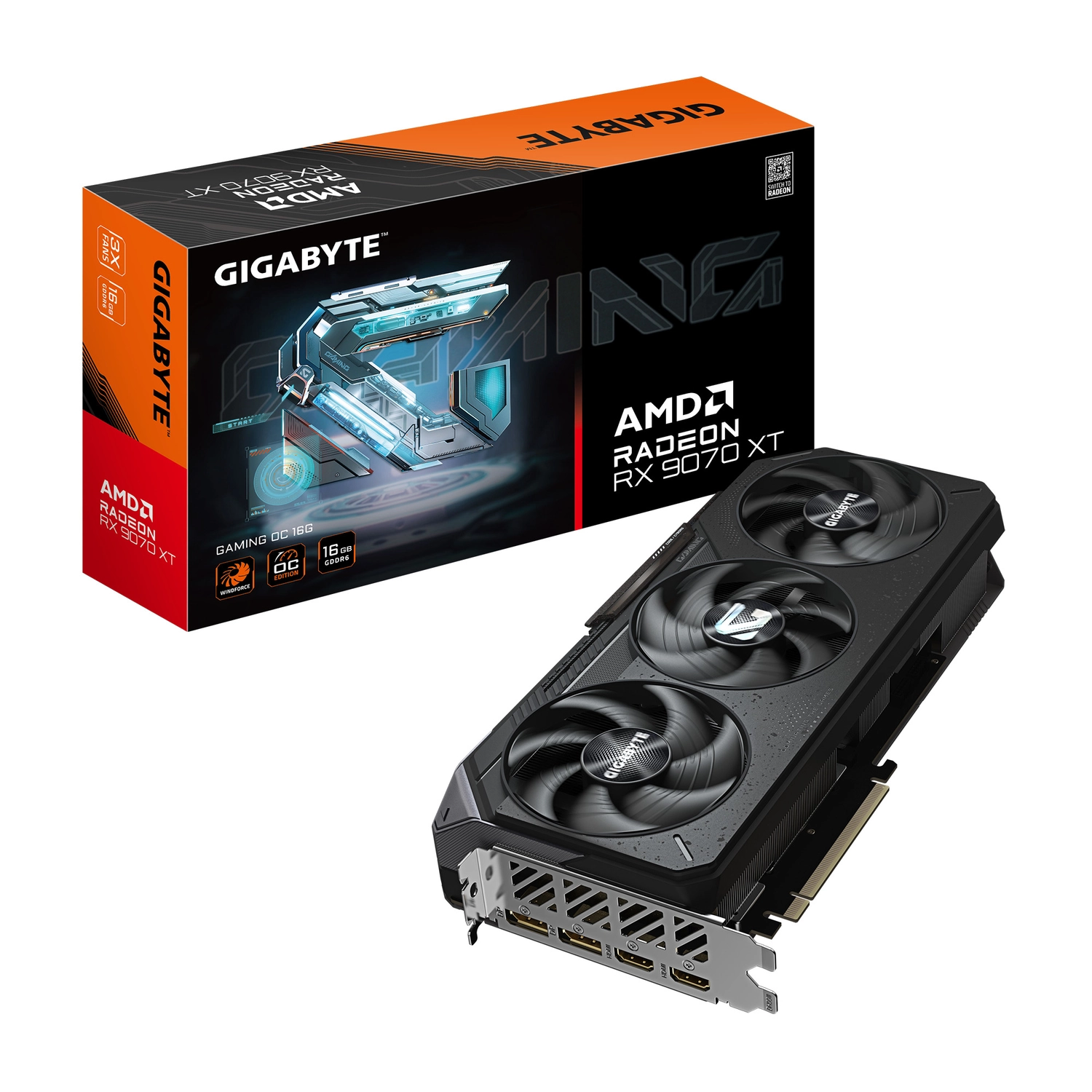 [GIGPDV9070XTGOC] Placa De Video Gigabyte Amd Radeon Rx 9070 Xt Gaming Oc 16Gb