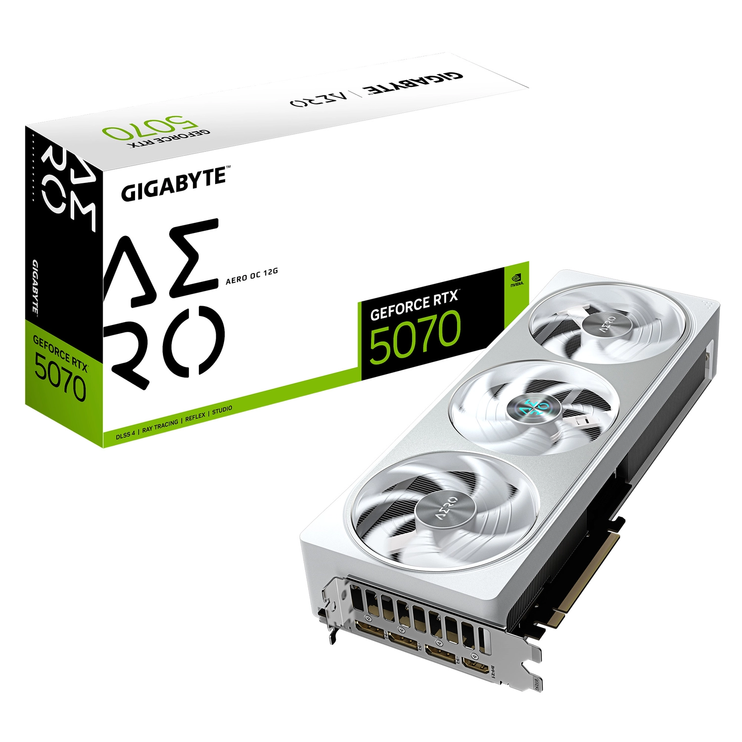 [GIGPDVN507AOC12] Placa de Video GIGABYTE GeForce RTX 5070 AERO OC 12G