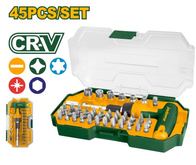 [11692] Jadever Set Destornillador Multiple Cricket 45En1 Crv Jdss8B45