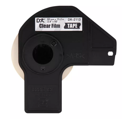 [27337] Cinta Rotuladora Brother Dk-2113 Negro-Transparente 62 Mm