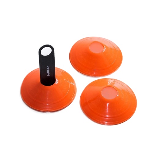 [49601] SET DE CONOS TORTUGA CON SOPORTE KANY KNY-CNS10N - COLOR NARANJA