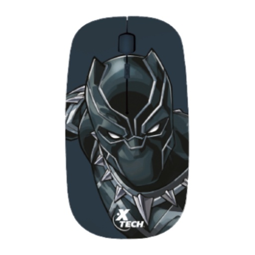 [58739] MOUSE XTECH XTM-M340BP  MARVEL AVENGERS BLACK PANTER FLAT WIRELESS  24GHZ(XTM-M340BP)