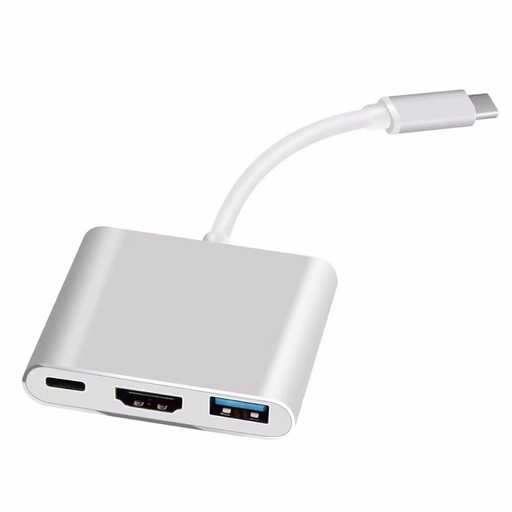 [72350] Hub Usb Tipo C 3 En 1 - Usb 30 Hdmi Usb-C Gnr-Hb3Bx-100 (8286)