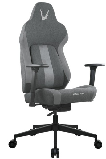 [75662] Silla Gamer Formula V Line Viron Fabric Light Grey (4711401663119)