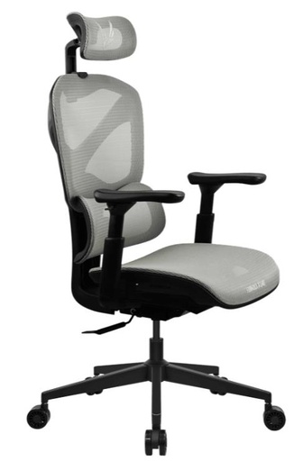 [78118] Silla Gamer Formula V Ergolux 5 Mesh Light Grey