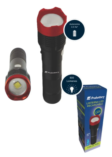 [78776] Linterna Probattery De Mano 800Lm Led De 10W (Ilre-Bmfl-2871)