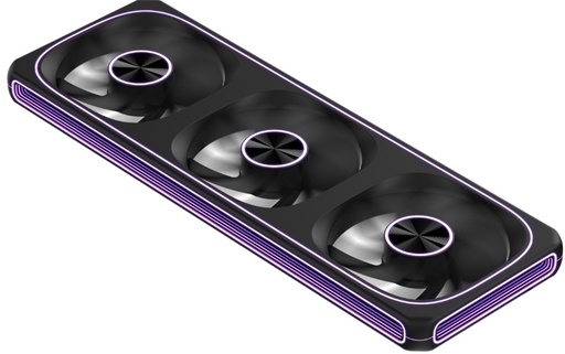 [77520] Triple Fan Formula V Line Air Fusion 3 Black Reverse Argb 360Mm