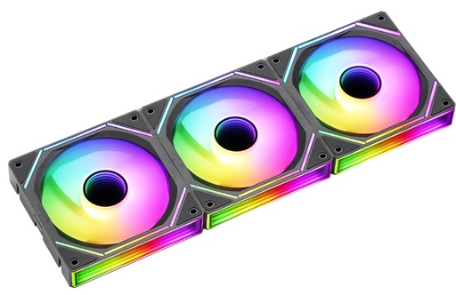 [72903] Pack De 3 Fans Formula V Line Air Bridge Black Argb