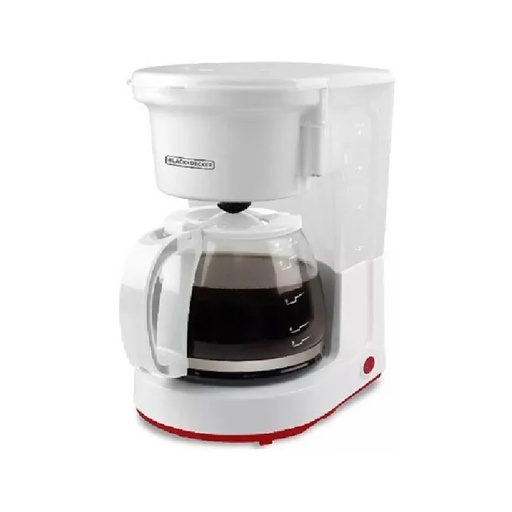 [50968] Cafetera Black & Decker Cm0410-Ar - Blanco 8 Tazas