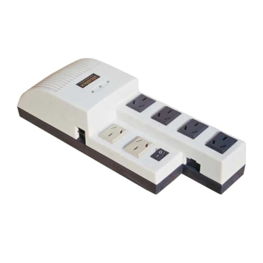 [1763] Estabilizador De Tension 1000 Watt 6 Salidas R 1000 Atomlux