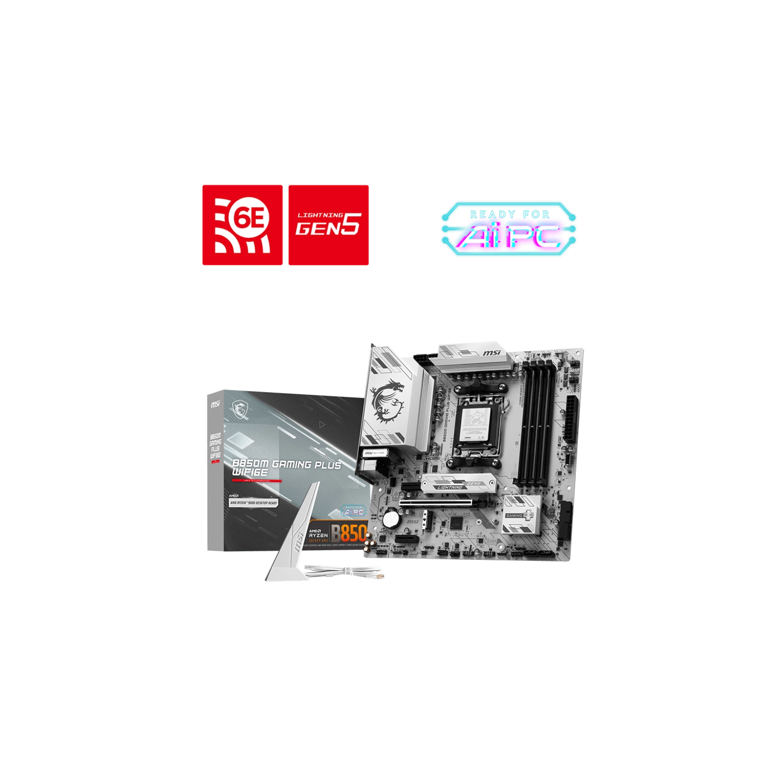 [MSIMOTB850MGPW] Motherboard MSI B850M GAMING PLUS WIFI6E AM5 DDR5