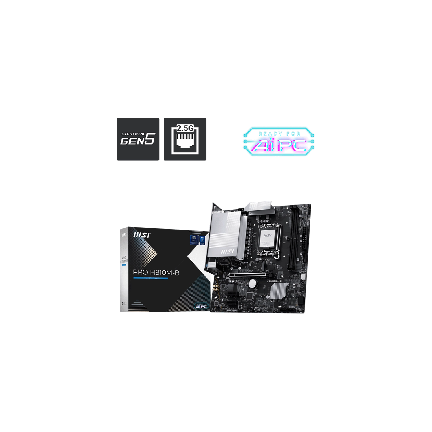 [MSIMOTH810M-B] Motherboard MSI PRO H810M-B LGA 1851 DDR5