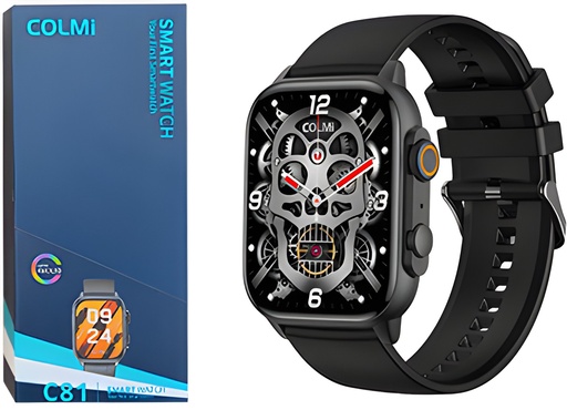 [112735] Smartwatch colmi c81 sensor cardiaco sueño oxigeno en sangre saturacion modo deportivo llamadas ip68 resistente al agua bt 5.3 2 pulgadas