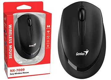 [112744] Mouse Inalámbrico Genius Nx-7009 Negro 1200Dpi Usb Incluye Pila 1Xaa