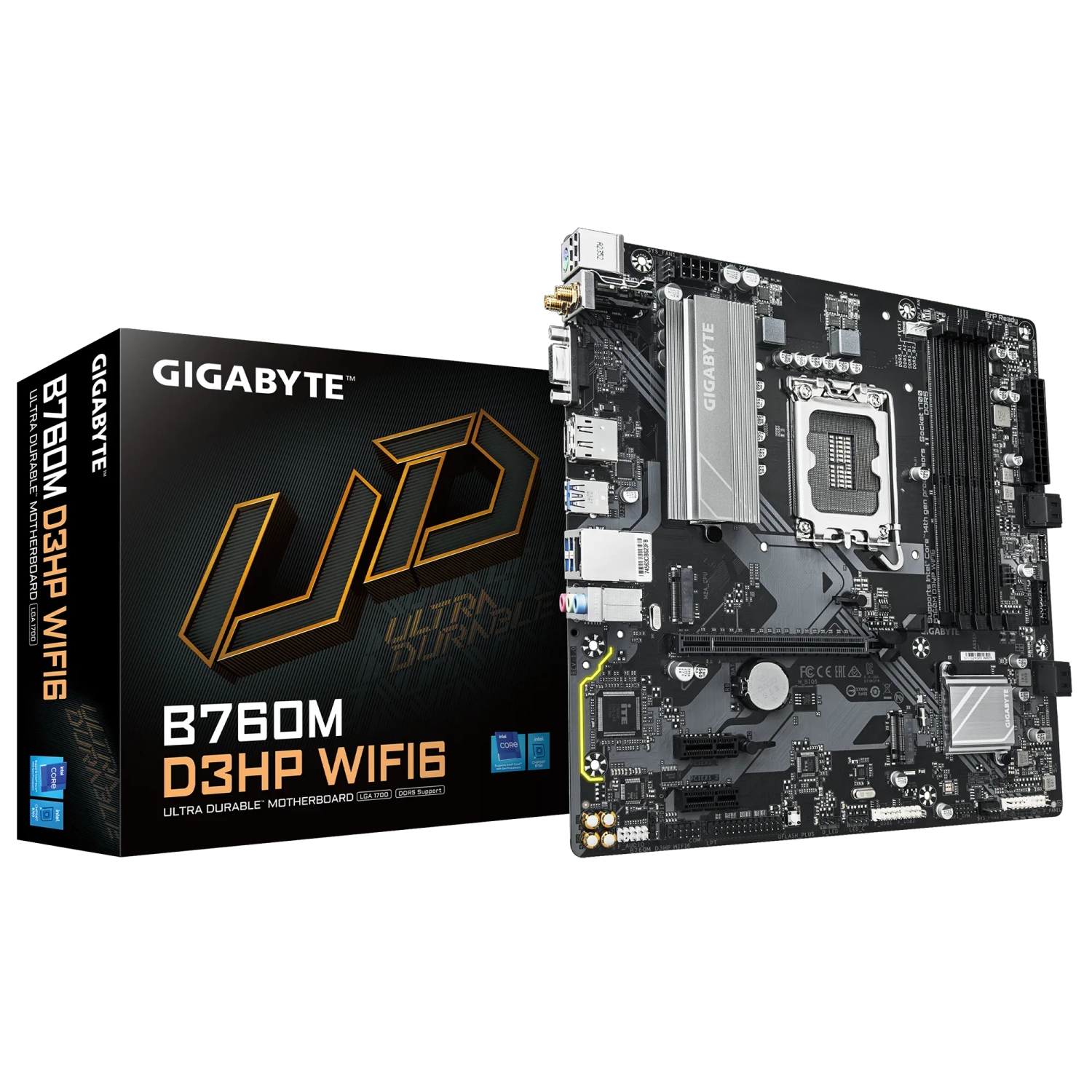 [GIGMOTB760MDW] Motherboard Gigabyte B760M D3Hp Wifi6 Lga1700 Ddr5