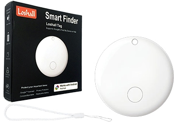 [112954] Localizador Rastreador Android Loshall Bluetooth Usa Pila 2032 Incluye Correa - Solo Funciona Con Android Y A Través De Google Find My Device 