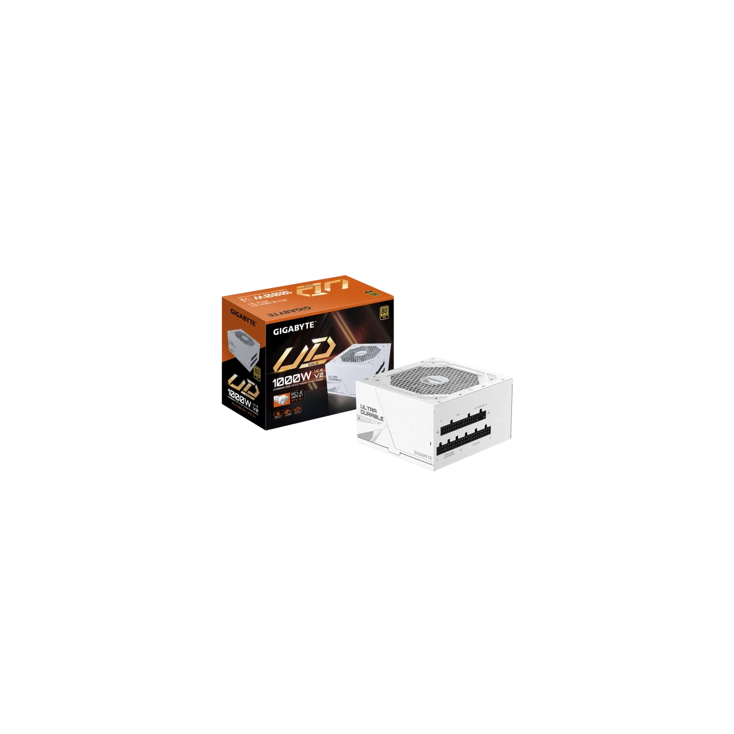 [112979] Fuente Gigabyte Ud1000Gm Pg5 V2 Ice 80 Plus Gold Modular