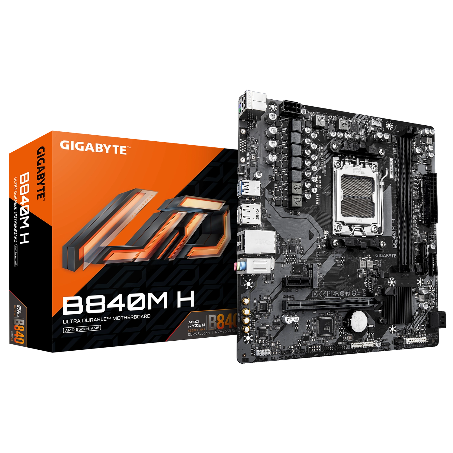 [113081] Motherboard Gigabyte B840M H Am5 Ddr5