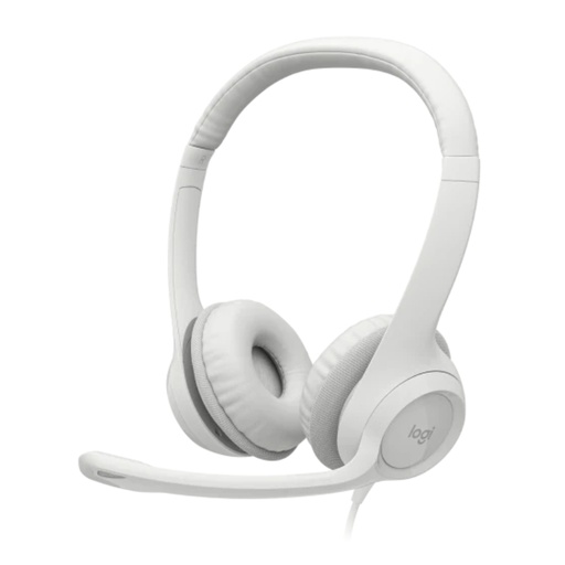 [113086] Auricular Cmic Logitech Clear Chat Comfort Usb H390 White(Pn 981-001285)