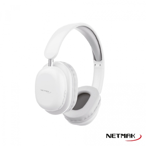 [113106] Netmak Nm-Live Auricular Bluetooth Plegable Blanco